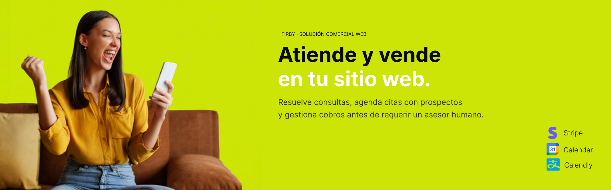 Atiende y vende en tu sitio web con Firby